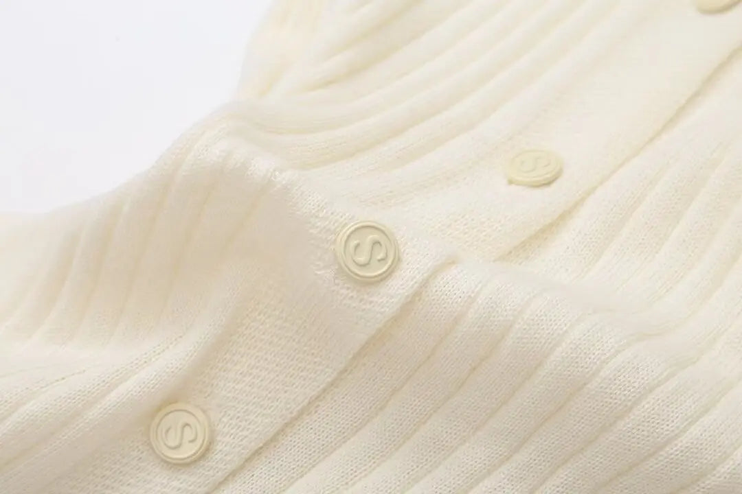 Elegant Knitted Patchwork Midi Dress Women's Short Sleeve High Waist Casual Single-Breasted Curvy Dresses Summer Black Apricot