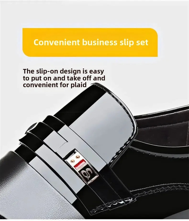 Luxury Men's Dress Shoes Elegant Mens Wedding Party High Quality Dress Shoes Social Man Dress Shoes Round Toe Office Men Loafers