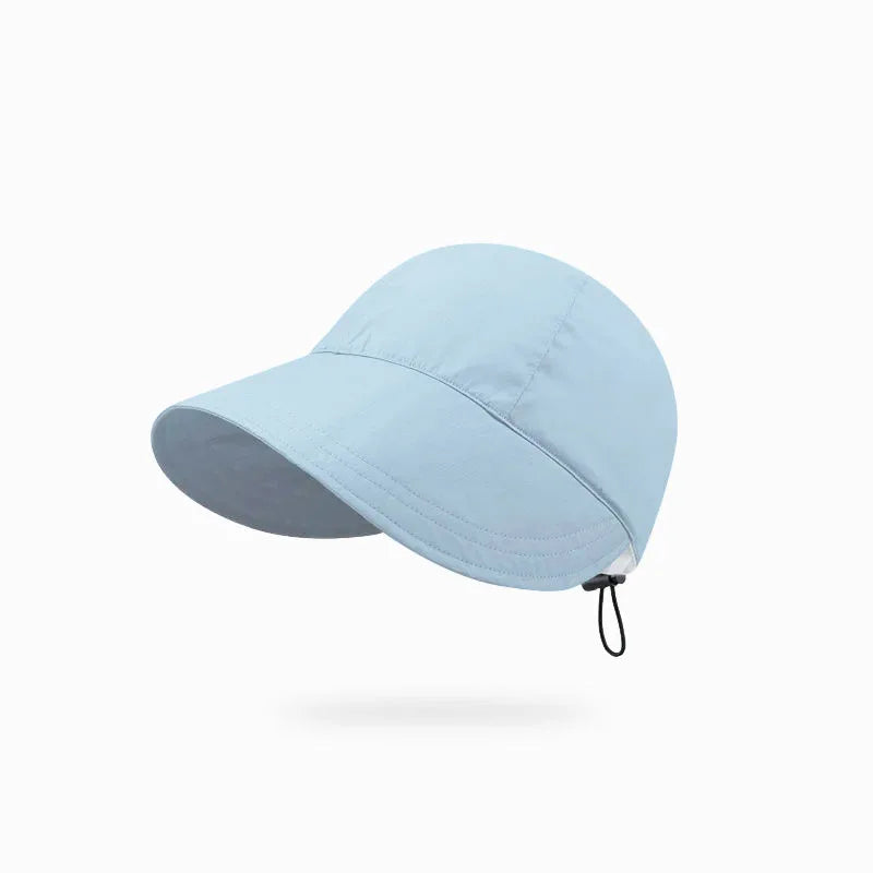 Foldable Sunhat Summer Outdoor Beach Fisherman Hat Sunscreen Protection Cap Adjustable Cotton Wide Brim Bucket Caps for Women