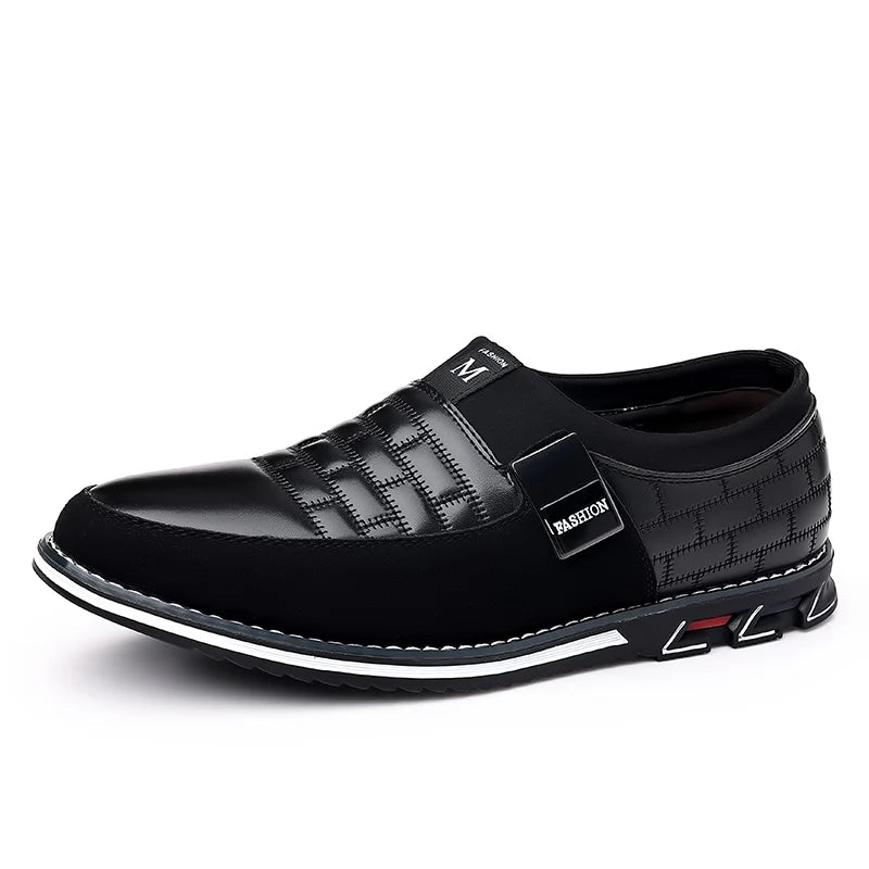 Men Business Casual Shoes Slip-on PU Leather Shoes Plus Size Formal Sneakers for Men Wedding Party Office Oxfords Dress Shoes