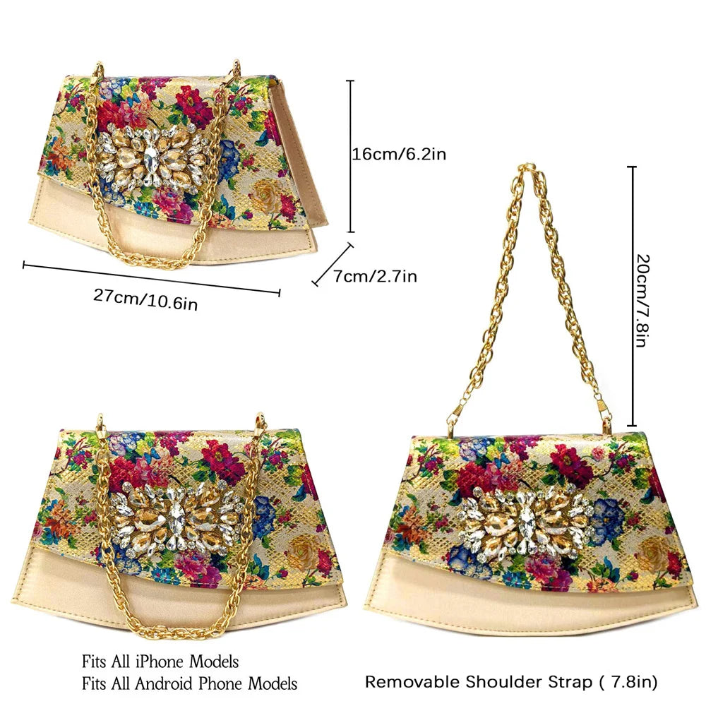 Venus Chan Italian Sandals and Bags Matching Set 2024 Women Heel Party for Gold Colour Wedding Bigger Size Thick Heel Shoes