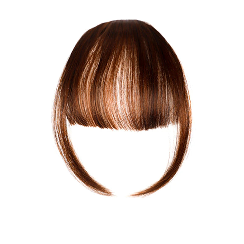 Synthetic Short Straight Clip In Fringe Bangs Black Air bangs Hair Extension Hair Bangs For Women False Bang Hairpiece