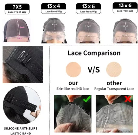 200% 16 Inch Highlight Short Bob Wigs 13X6 Straight Hd Lace Front Ombre Brown Frontal Glueless Bob Wig Human Hair Ready to Wear