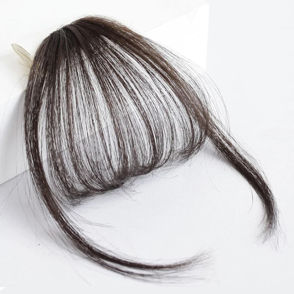 Fake Air Bangs Hair Clip-In Extension Synthetic Hair Fake Fringe Natural False Hairpiece Women Clip in Bangs Hair Styling Tools