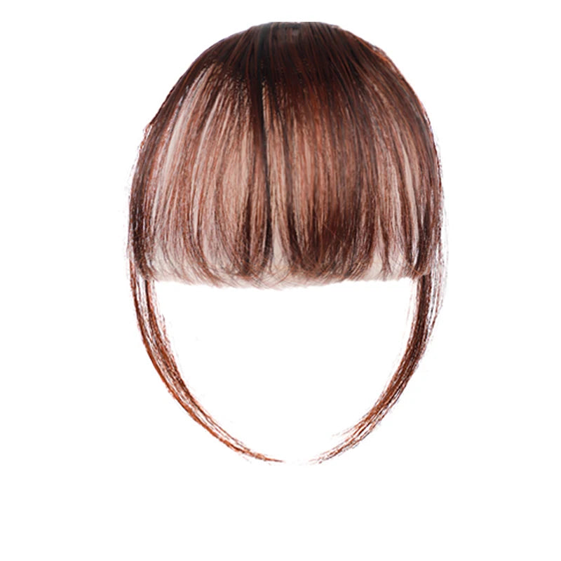 Synthetic Short Straight Clip In Fringe Bangs Black Air bangs Hair Extension Hair Bangs For Women False Bang Hairpiece