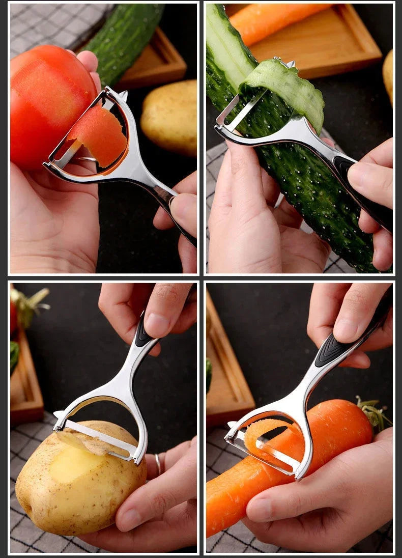 Multi-function Peeler Stainless Steel Vegetable Peeler Potato Peeler Carrot Grater Fruit Tools Kitchen Accessories