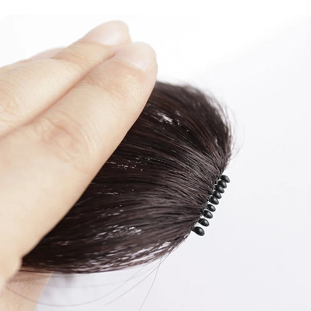 Fake Air Bangs Hair Clip-In Extension Synthetic Hair Fake Fringe Natural False Hairpiece Women Clip in Bangs Hair Styling Tools
