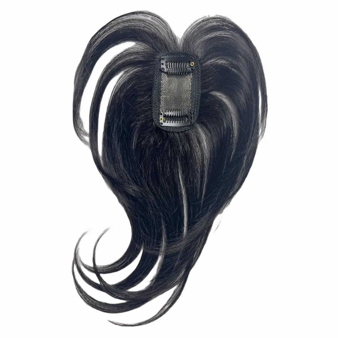 Natural Human Hair Bangs for Women 100% Real Human Hair Fringe Clips in Extensions Korean Side Bangs False Bangs