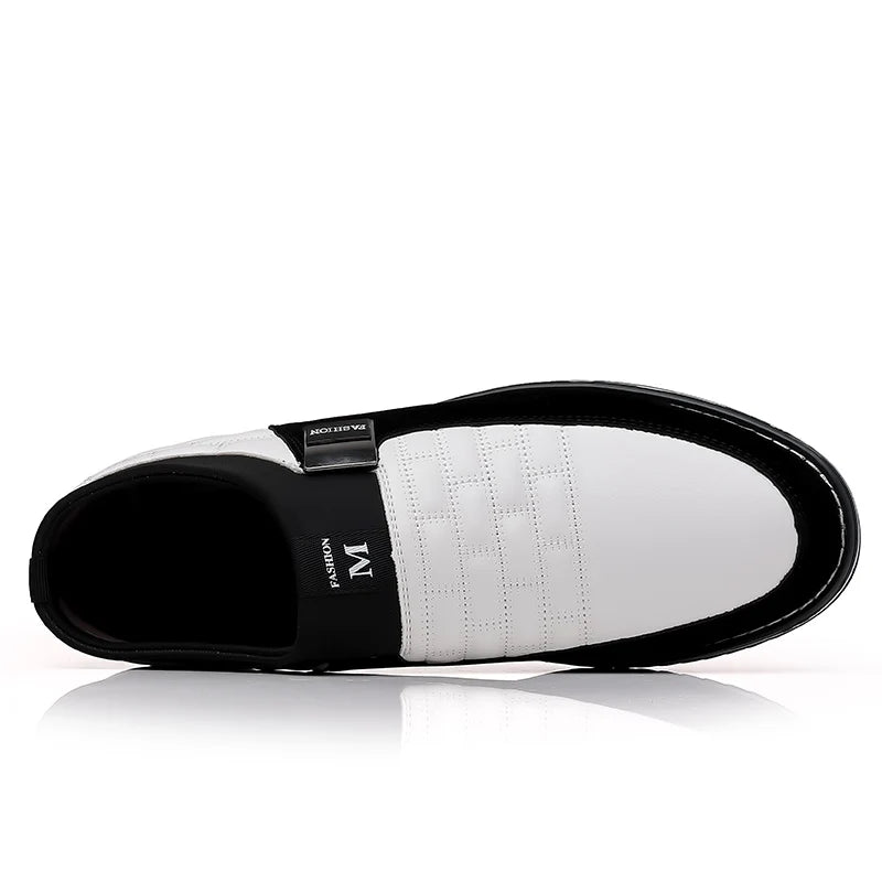 Men Business Casual Shoes Slip-on PU Leather Shoes Plus Size Formal Sneakers for Men Wedding Party Office Oxfords Dress Shoes