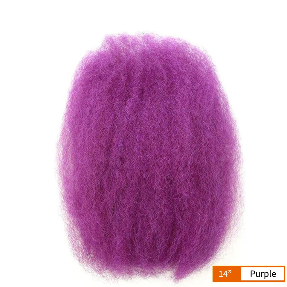 Afro Kinky Bulk Braiding Hair Extensions – Rebecca Fashion Lightweight, Natural Colors for African Braids & Casual Wear