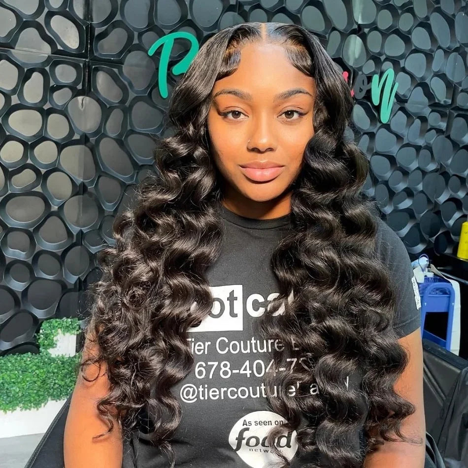 30 40 Inch Loose Deep Wave 13x6 HD Lace Frontal Human Hair Wig Transparent Curly 13x4 360 Human Hair Lace Front Wigs For Women