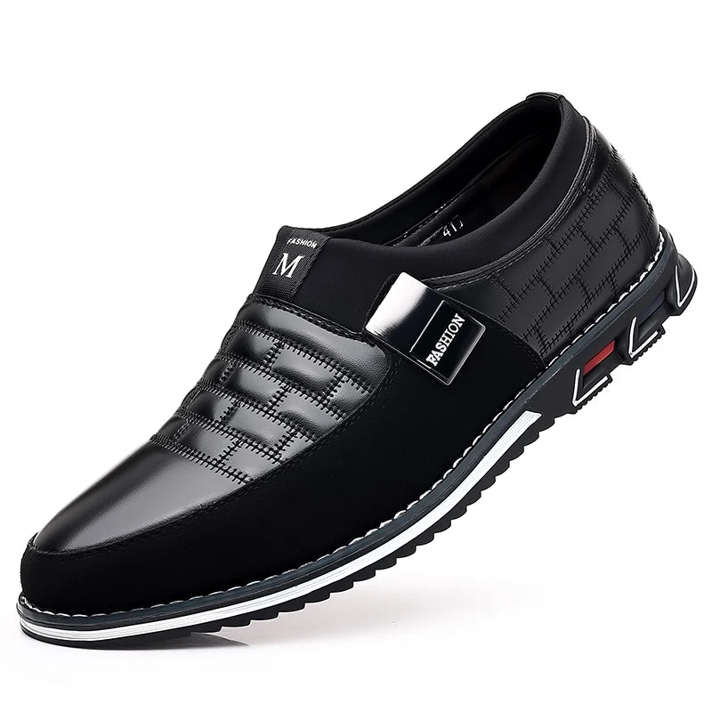 Men Business Casual Shoes Slip-on PU Leather Shoes Plus Size Formal Sneakers for Men Wedding Party Office Oxfords Dress Shoes