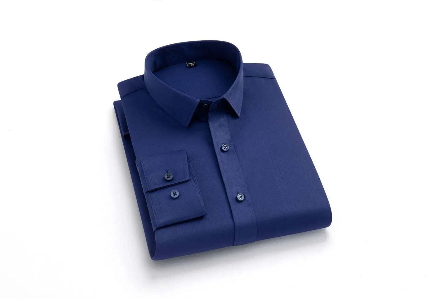 Men's long sleeved elastic shirt, non ironing business dress, professional work attire, stand up collar shirt  men shirts