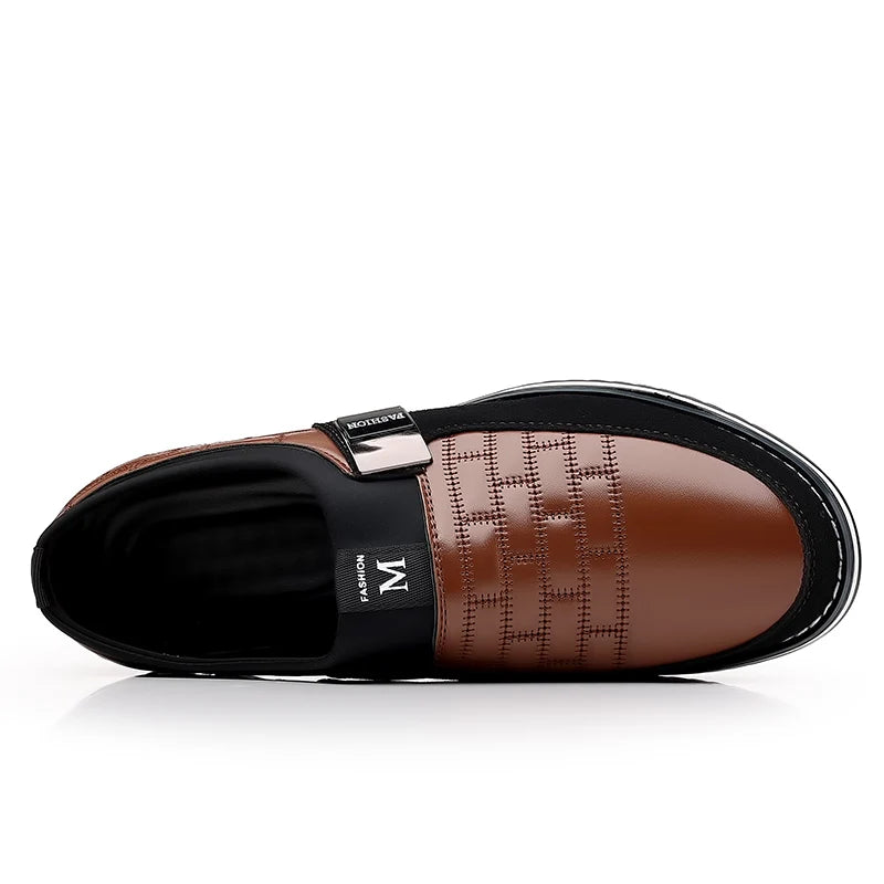 Men Business Casual Shoes Slip-on PU Leather Shoes Plus Size Formal Sneakers for Men Wedding Party Office Oxfords Dress Shoes