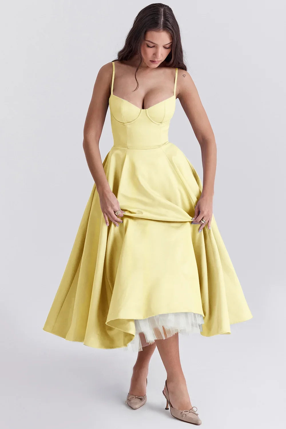 Women Elegant Temperament A-Line Long  European And American Dress Princess Dress 2025 New Arrival