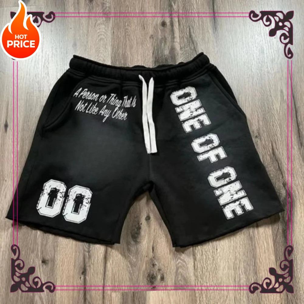 2025 retro letter-shaped drawstring casual pocket shorts loose and tight shorts for men comfortable daily beach vacation shorts